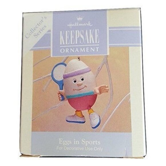 Hallmark Keepsake Ornament Eggs In Sports Tennis Ace 1993 Collectors Series - Picture 2 of 12